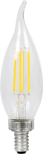 Vista 2 de Sylvania - Bombilla LED B10, equivalente a 60 W, eficiente 5 W, 13 años, punta doblada, base de candelabro, 500 lúmenes, 2700 K, blanco suave