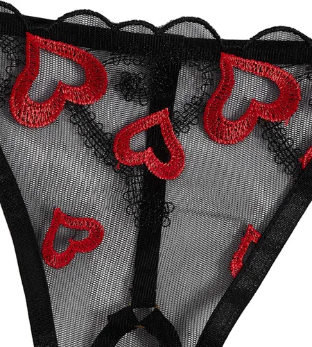 Vista 6 de SweatyRocks - Bralette de encaje transparente para mujer de 2 piezas, sostén y panty