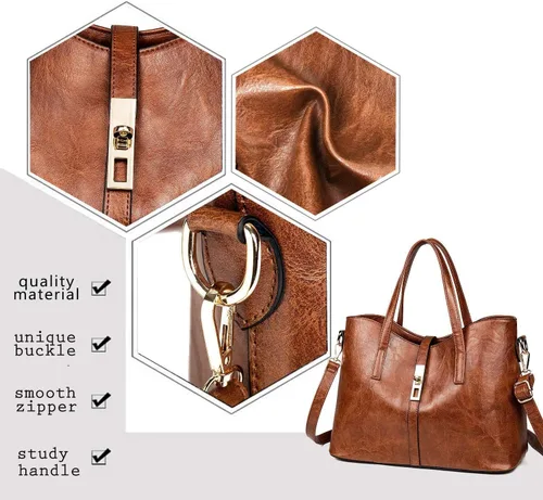 Vista 6 de YNIQUE Carteras y bolsos de mano para mujer, bolsos de hombro