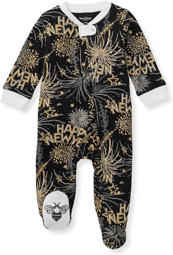 Vista 163 de Burt's Bees Baby - Pijama de una pieza para bebé, mameluco para dormir y jugar, algodón 100% orgánico, cremallera frontal