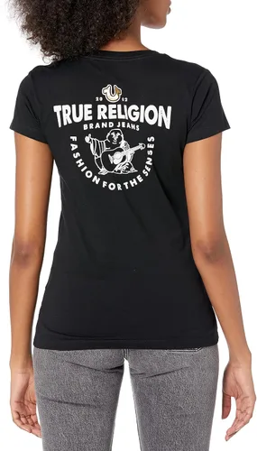 Vista 2 de True Religion Camiseta con cuello en V para mujer