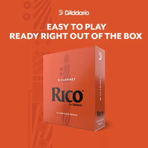 Vista 3 de D’Addario Woodwinds - Lengüetas para clarinete Rico Bb - RCA0315 - Fuerza 1.5, paquete de 3