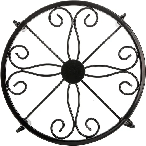 Vista 4 de Tosnail Paquete de 4 soportes de metal para plantas, estante de soporte para macetas, soportes para macetas, soporte para macetas de hierro