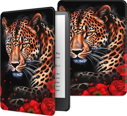 Vista 84 de Funda para Kindle básico de 6 pulgadas (11.ª generación), múltiples ángulos, piel sintética, delgada, con función de encendido y apagado automático