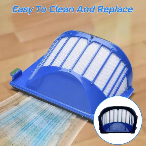 Vista 5 de Kit de accesorios de repuesto para iRobot Roomba 600 Series 694 675 692 690 680 650 660 620 665 695 651 614 y 500 Series 595 585 564, 6 filtros, 6