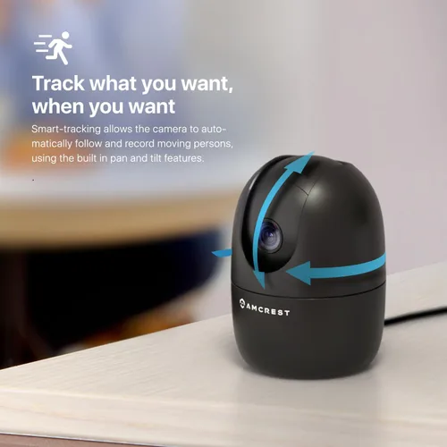 Vista 10 de Amcrest Cámara WiFi 1080P para interiores, cámara de niñera, cámara para perros, monitor de sonido y bebé, detección de personas y mascotas