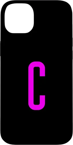 Vista 15 de iPhone 16 Letter C Magenta Favorite Initial Monogram Case