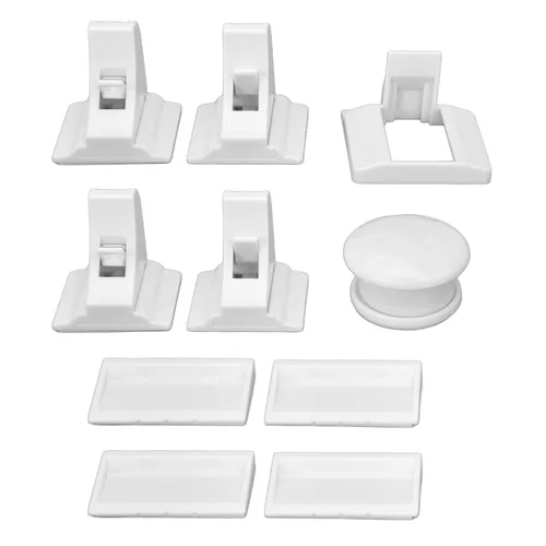 Vista 3 de Cerradura magnética para cajones, sistema de bloqueo magnético, cerraduras de puerta de gabinete de seguridad para niños, kit de llaves de bloqueo