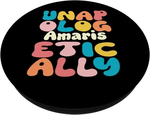 Vista 2 de AMARIS Personalized Name Unapologetically AMARIS PopSockets Swappable PopGrip