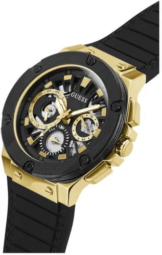 Vista 7 de GUESS US Black Silicone Multifunction Watch