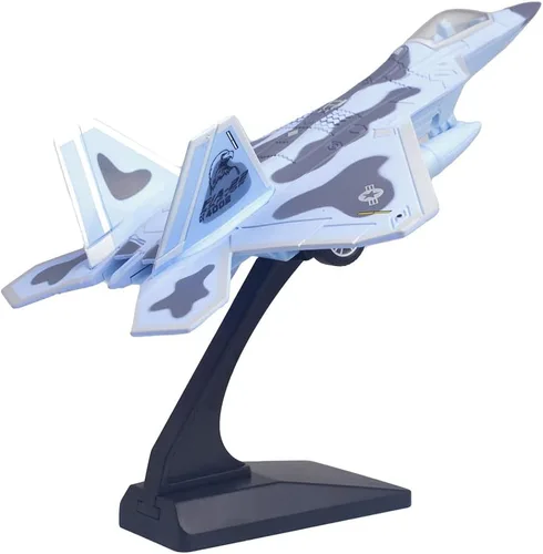 Vista 12 de Ailejia Diecast F 16 Fighting Falcon modelo de avión avión Ejército de la Fuerza Aérea Juguetes Militar Avión Tire hacia atrás con luces y sonidos