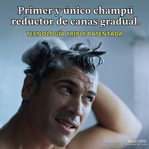 Vista 4 de Just for Men Control GX Grey Champú Reductor Rubio y Marrón Medio