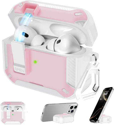 Vista 96 de RFUNGUANGO Fundas protectoras para Airpods de 2ª y 1ª generación, color 2º -Blanco