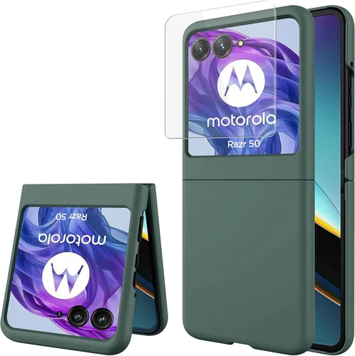 Vista 28 de Miimall Funda delgada para Galaxy Flip 7 con protector de pantalla integrado, grado militar, a prueba de golpes, a prueba de caídas, delgada
