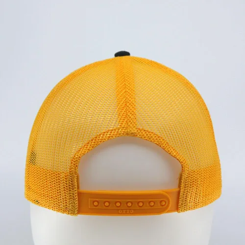 Vista 6 de Gorra de béisbol de camionero de malla de algodón de dos tonos de malla de algodón de dos tonos