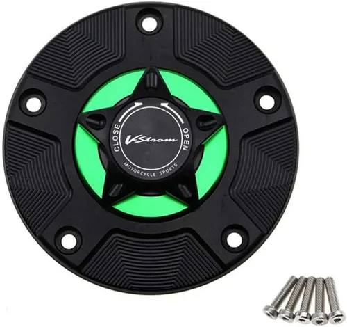 Vista 14 de TEMKIN W Gas Fuel Tank Cap for Suzuki DL 650 V-Strom 2012-2016 Motorcycle CNC Quick Release Cover Y (Color : Black)