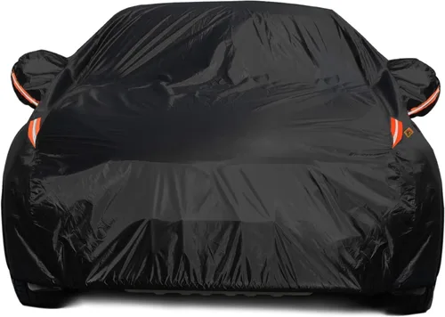 Vista 15 de Cubierta de Coche con Protección UV Resistente al Viento Resistente al Polvo Resistente a Rayones para Exteriores Universal Cubiertas Completas
