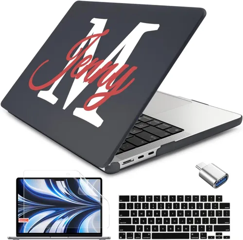 Vista 12 de Batianda AstroGrid - Funda para MacBook Air de 13.6" M2-M5 Chip, Galaxy Líneas abstractas