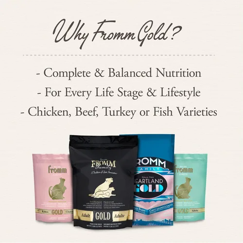 Vista 6 de Comida seca premium Fromm Gold para control de peso para perros - Alimento para perros de gestión de peso para razas medianas y pequeñas - Receta