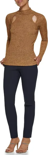 Vista 4 de DKNY Blusa de punto de manga larga para mujer