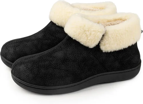 Vista 4 de RockDove Pantuflas tipo botín Sierra de piel sintética para mujer