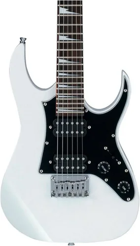 Vista 2 de Guitarra eléctrica Ibanez Mikro (GRGM21), Blanco