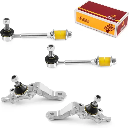 Vista 277 de Metrix Premium Chassis Parts - Juego de 4 piezas de articulación de rótula superior y barra estabilizadora delantera para Ford Ranger RWD 1998-2011