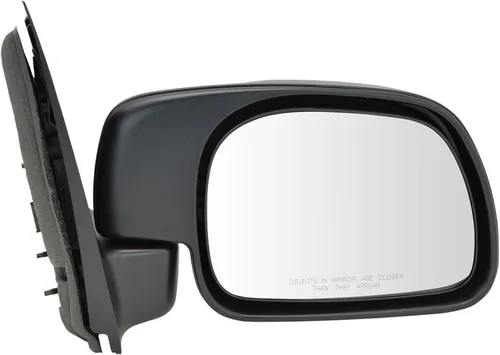 Vista 169 de TRQ Cubierta cromada del espejo manual del lado del pasajero, acabado liso para Volvo VNL 2004-2014