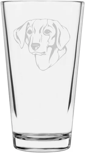 Vista 333 de Podenco Canario - Vaso de pinta de 16 onzas con temática de perro personalizado