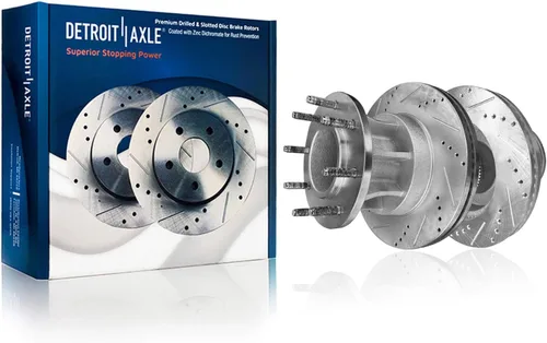 Vista 30 de Detroit Axle - Rotores de freno para Toyota Avalon 2020-2021 Camry 2020-2024, repuesto de rotores de freno de disco perforados y ranurados: rotor