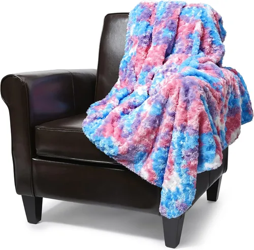 Vista 14 de Regal Comfort Manta Sherpa de piel sintética, 50 x 70 pulgadas, suave y afelpada, cálida y mullida, manta de forro polar de terciopelo