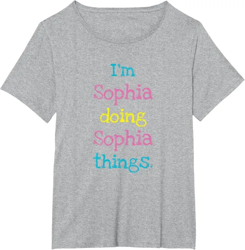Vista 86 de Sophia - Camiseta con texto personalizado para niñas