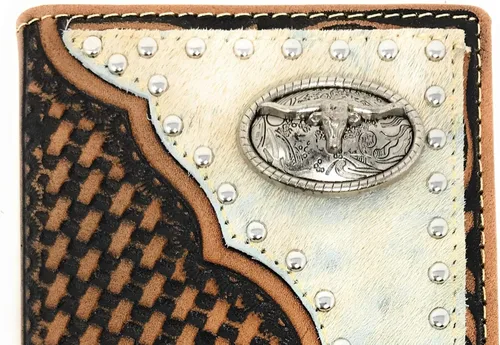 Vista 4 de Western - Cartera de piel de vacuno para hombre