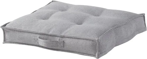 Vista 8 de Almohada cuadrada copetuda con funda extraíble, negro, grande (40 pulgadas)