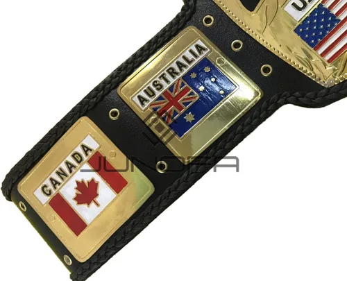 Vista 3 de NWA Globo Cúpula World Heavyweight Wrestling Championship Réplica Title Belt 2MM Latón