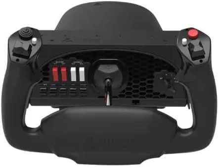 Vista 2 de Honeycomb Aeronautical Alpha Flight Controls Yoke con cuadrante de acelerador y concentrador USB 30 3 artículos