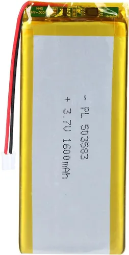 Vista 9 de 3.7V 2000mAh Batería 103450 Li-ion Li-ion recargable Li-ion Li-Po Batería con 2P PH 0.079 in Pitch Connector