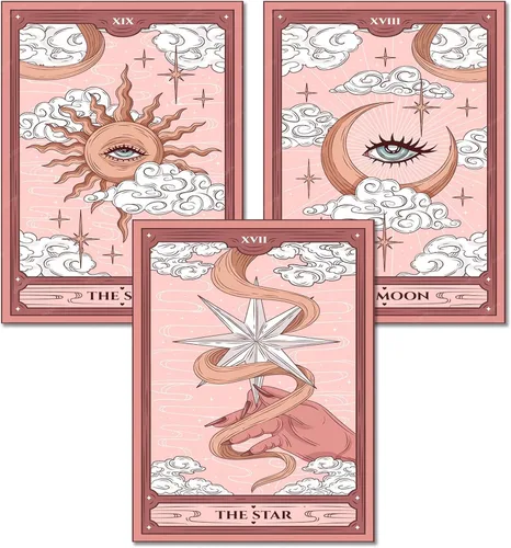 Vista 14 de KICHANG Juego de 4 piezas de pintura de diamante vintage rosa para adultos, kits de arte de diamantes 5D, diamantes redondos de taladro completo