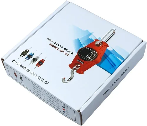 Vista 5 de Klau - Báscula digital de pescado, grúa industrial de 661.4 lbs/600 libras, color negro Sensor de alta precisión, escala colgante, para la caza