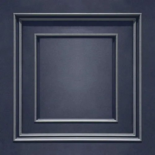 Vista 6 de Amara 7388 - Papel tapiz transparente con efecto de panel de madera, ligeramente texturizado, color blanco y plateado