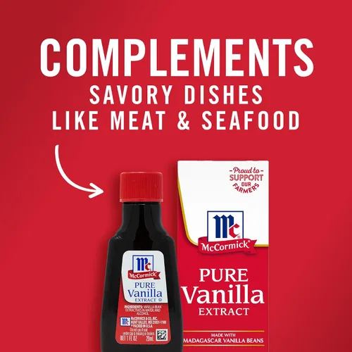 Vista 11 de Extracto de vainilla McCormick, puro, sin gluten, sin OGM, hecho con granos de vainilla de Madagascar, 1 fl oz