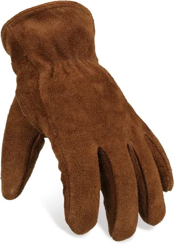 Vista 7 de OZERO 2 pares de guantes de trabajo de cuero de invierno para clima frío al aire libre: guantes cálidos con aislamiento térmico para hombres