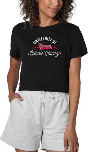 Vista 89 de Colección oficial de camisetas con diseño de mascota desgastada para mujer, color negro Grizzlies del estado de Adams
