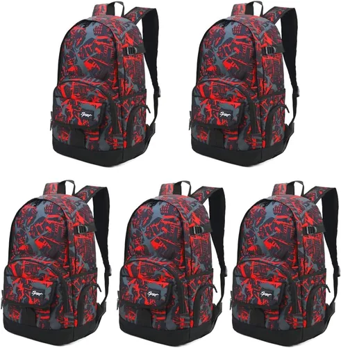 Vista 10 de Mochila escolar estilo Rickyh, mochila de viaje para hombres y mujeres, mochila ligera con compartimento para portátil, Tamaño único