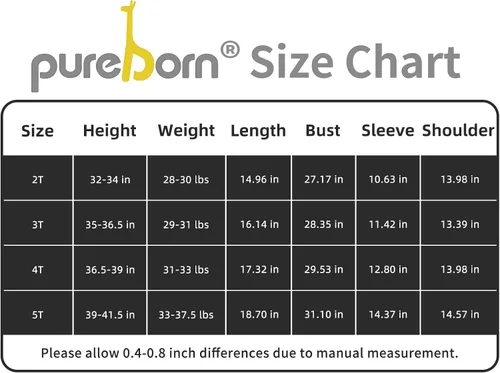 Vista 7 de pureborn Sudadera de manga larga con cuello redondo para bebés, niños y niñas, camisetas de algodón
