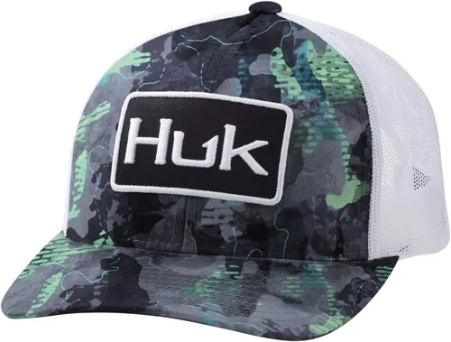 Vista 28 de HUK - Gorra de camionero de malla para hombre con cierre a presión Gorra de pesca antirreflectante