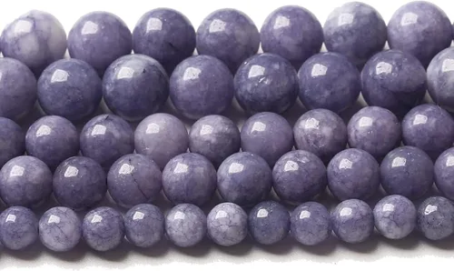 Vista 194 de 100 cuentas de piedra multicolor natural de 0.236 pulgadas (0.236 in), cuentas espaciadoras sueltas redondas para hacer pulseras, collares, aretes