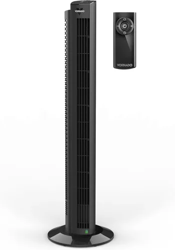 Vista 7 de Vornado OZI42 Ventilador de torre para toda la habitación de 42 pulgadas, potente circulación de aire, diseño que ahorra espacio, funcionamiento