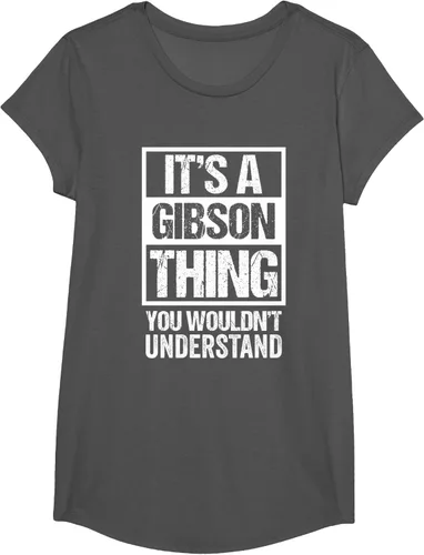 Vista 33 de It's A Gibson Thing You would Not Understand - Camiseta con nombre familiar, Negro, S
