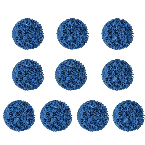 Vista 2 de 10 unidades de 2 pulgadas de rueda de disco azul limpia y tira apta para amoladoras angulares, pintura oxidada pulida limpia soldaduras